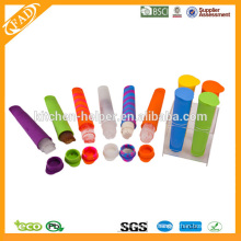 Moldes coloridos del popsicle del silicón de la calidad BPA libremente